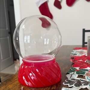 Red Holiday Snow Globe